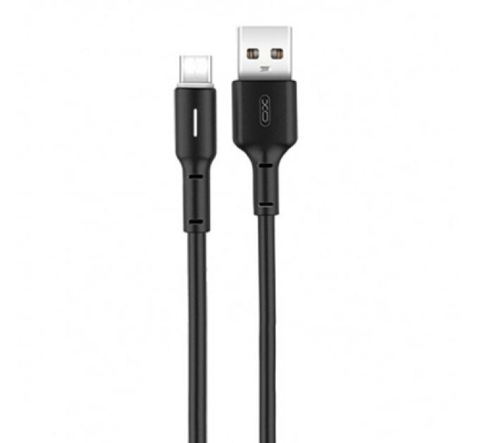 XO Дата кабель USB 2.0 AM to Micro 5P 1.0m 3A black XO (NB112-M-BK)