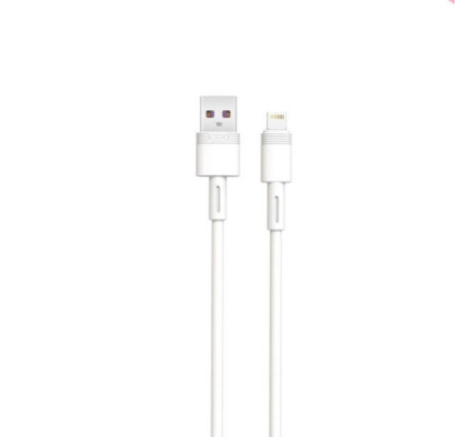 XO Дата кабель USB 2.0 AM to Lightning 1.0m 5A white XO (XO-NBQ166-L-1-WH)