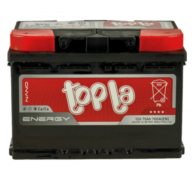 Акумулятор автомобільний Topla 75 Ah/12V Energy (108 375)
