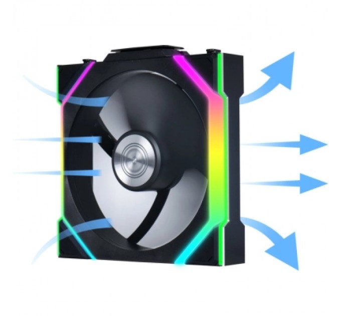 Кулер до корпусу Lian Li Uni Fan SL WIRELESS 120-1, Black (G99.12SL1W1B.00)