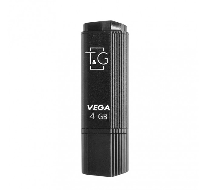 Флеш-накопичувач USB 4GB T&G 121 Vega Series Black (TG121-4GBBK)