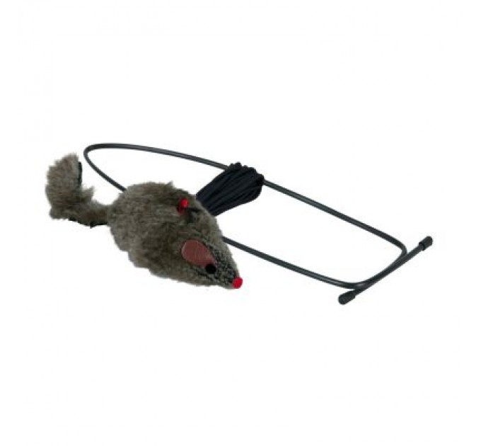 Іграшка для котів Trixie Мишка на вудці 8х190 см (4011905040653)