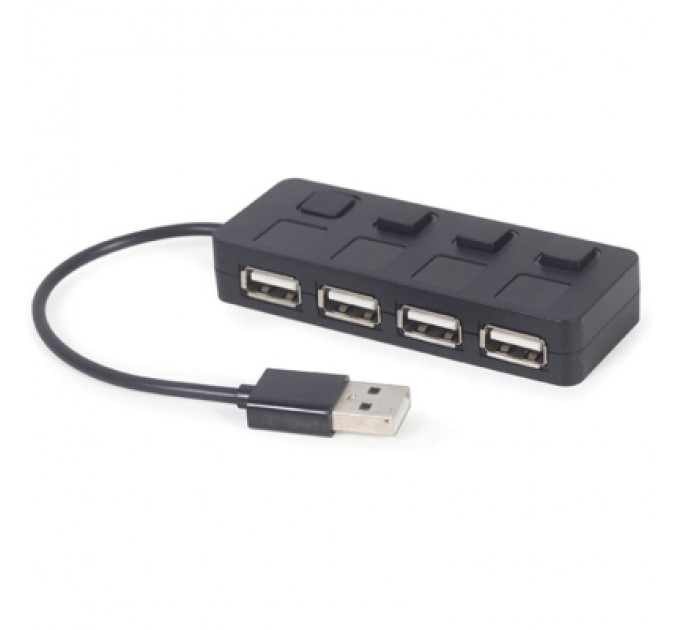 Gembird Концентратор Gembird USB 2.0 4 ports switch black (UHB-U2P4-05)