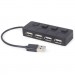 Gembird Концентратор Gembird USB 2.0 4 ports switch black (UHB-U2P4-05)