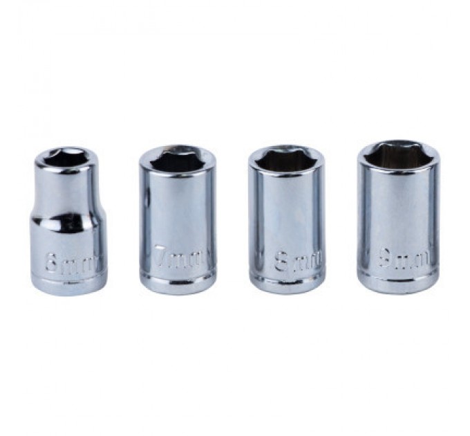 Набір викруток Sigma з реверсом + насадки торцеві та біти 1/4" 13шт CrV (4001931)