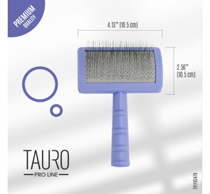 Гребінець для тварин Tauro Pro Line teeth 20 мм фіолетовий (TPLY63479)