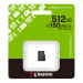 Kingston Карта пам`яті MicroSDXC 512GB UHS-I Class 10 Kingston Canvas Select Plus R150MB/s (SDCS3/512GBSP)