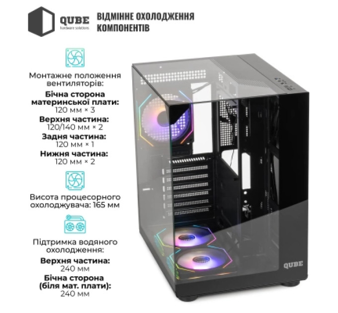 Qube Корпус Qube AQUARIUM_GBNU3