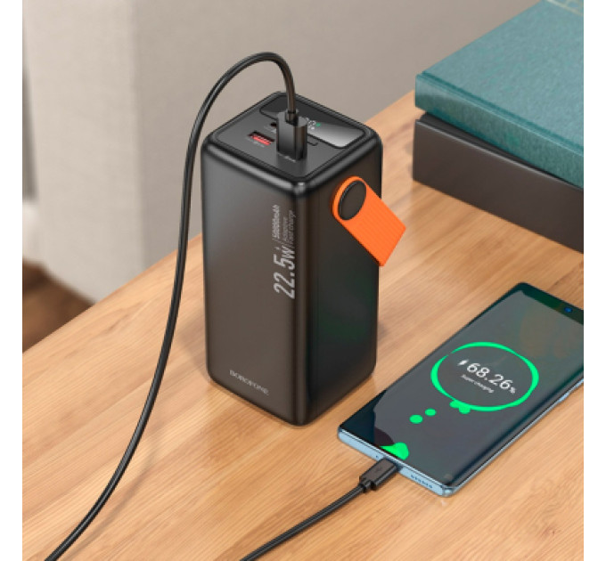 BOROFONE Батарея універсальна BOROFONE 50000mAh BJ66A Magnifico 22.5W PD/20W Black (6941991115158)