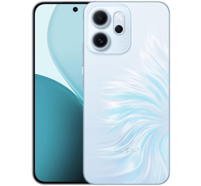 Oppo Мобільний телефон Oppo Reno14 F 5G 8/256GB Opal Blue (OFCPH2743 _BLUE_8/256)