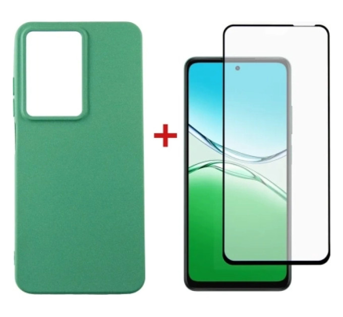 Dengos Чохол до мобільного телефона Dengos Oppo A5 4G Case Soft + Glass (Mint) (DG-KM-155)