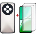 Dengos Чохол до мобільного телефона Dengos Oppo Reno 12F 4G Case Matte + 2 Glass (Black) (DG-CTG2P-19)