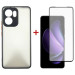 Dengos Чохол до мобільного телефона Dengos Oppo Reno 13F 4G Case Matte + 2 Glass (Black) (DG-CTG2P-21)