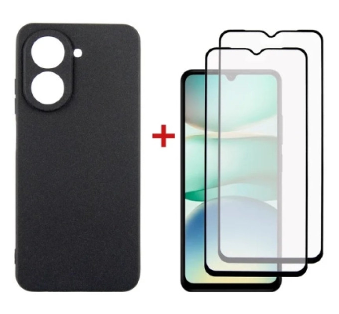 Dengos Чохол до мобільного телефона Dengos Xiaomi Redmi A5 Case Soft + 2 Glass (Black) (DG-CTG2P-24)