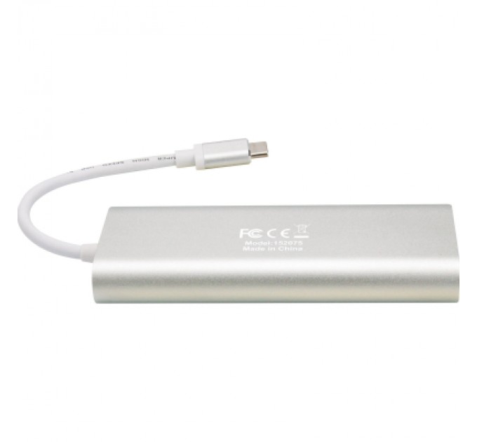 Intracom Концентратор Intracom USB3.1 Type-C to HDMI/USB 3.0x2/RJ45/SD/PD 60W Hub 7-in-1 Manhattan (152075)