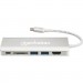 Intracom Концентратор Intracom USB3.1 Type-C to HDMI/USB 3.0x2/RJ45/SD/PD 60W Hub 7-in-1 Manhattan (152075)