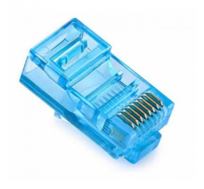 Конектор RJ45 cat.5e UTP 8P8C Blue 100 шт Merlion (05355)
