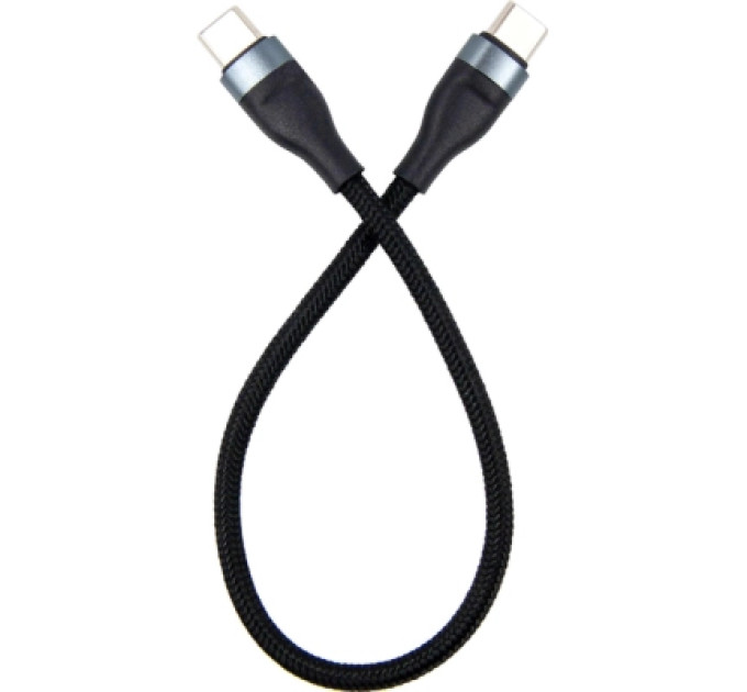 Dengos Дата кабель USB 2.0 AM to USB-C 0.25m black Dengos (NTK-TC-TC-SHRT-BLACK)