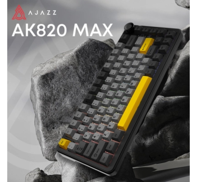 Ajazz Клавіатура Ajazz AK820 MAX Magnetic Switch RGB USB Black (AK820MAX-WM-BGY)