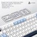 Ajazz Клавіатура Ajazz AK820 MAX PLUS Daydream Switch RGB Wireless/Bluetooth/USB White (AK820MAX-DD-BWD)