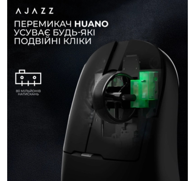 Ajazz Мишка Ajazz AJ159P MC Wireless/Bluetooth/USB Charging Dock Black (AJ159P-MC-B)