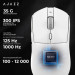 Ajazz Мишка Ajazz AJ139 V2 MC Wireless/Bluetooth/USB White (AJ139-V2-MC-W)