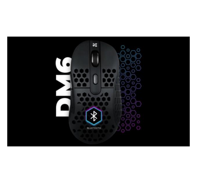 Dream Machines Мишка Dream Machines DM6 Holey Trio Wireless/Bluetooth/USB Black (DM6_HOLEY_TRIO)