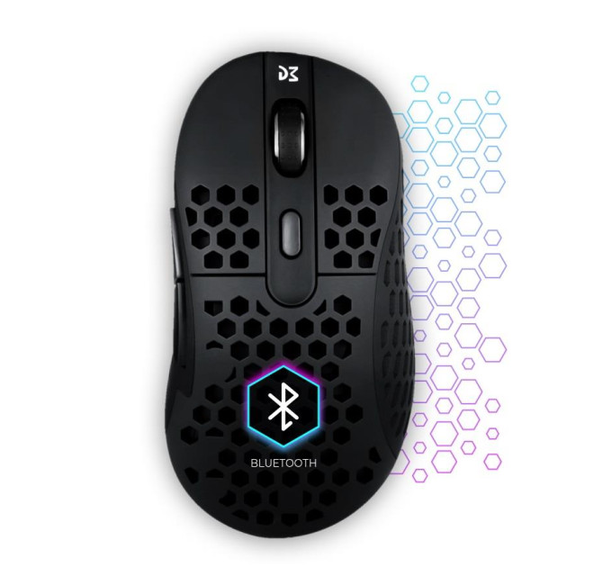 Dream Machines Мишка Dream Machines DM6 Holey Trio Wireless/Bluetooth/USB Black (DM6_HOLEY_TRIO)