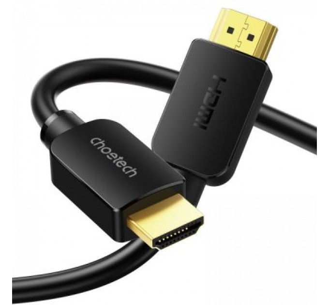 Кабель мультимедійний HDMI to HDMI 2.0m V.2.1 8K 60Hz HDR10 HLG 48Gbps YUV 444 Choetech (XHH-TP20)