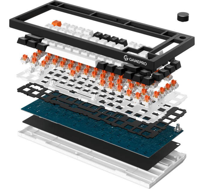 GamePro Клавіатура бездротова GamePro Asgard Valhalla MK160B Pro Black