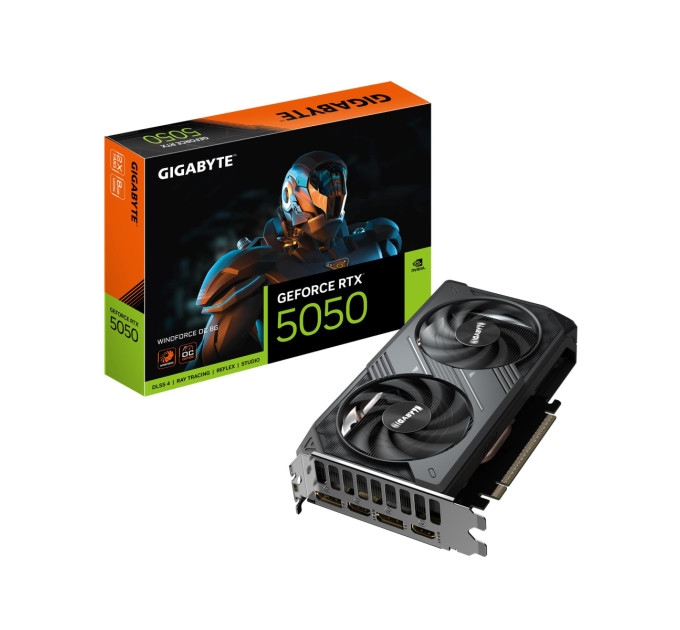 GIGABYTE Відеокарта PCIE16 RTX5050 8GB GDDR6 GV-N5050WF2OC-8GD 1.0 GIGABYTE