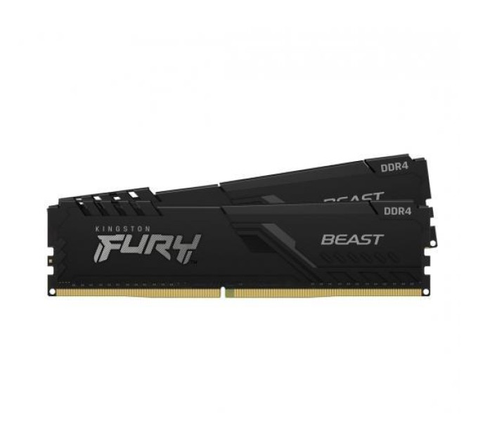 Kingston Fury (ex.HyperX) Модуль пам'яті для комп'ютера DDR4 16GB (2x8GB) 3200 MHz Black Kingston Fury (ex.HyperX) (KF432C16BBK2/16WP)