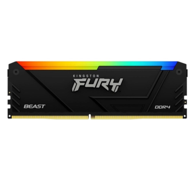 Kingston Fury (ex.HyperX) Модуль пам'яті для комп'ютера DDR4 32GB (2x16GB) 3200 MHz Beast RGB Black Kingston Fury (ex.HyperX) (KF432C16BB12AK2/32WP)