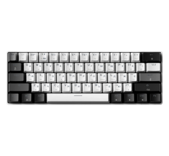GamePro Клавіатура GamePro Genesis Infinity MK130BW Outemu Swithes USB White (MK130BW)