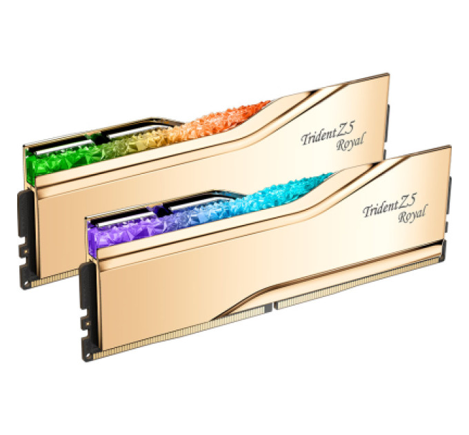 G.Skill Модуль пам'яті для комп'ютера DDR5 64GB (2x32GB) 6000 MHz Trident Z5 Royal Gold G.Skill (F5-6000J2836G32GX2-TR5G)