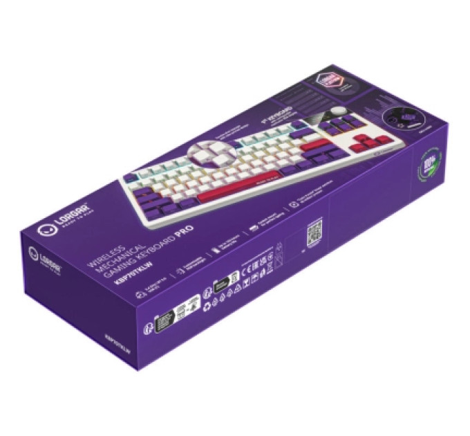 Lorgar Клавіатура Lorgar KBP70TKLW Wireless TKL Mechanical Pro UA White (LRG-KBP70TKLW-WH-US)