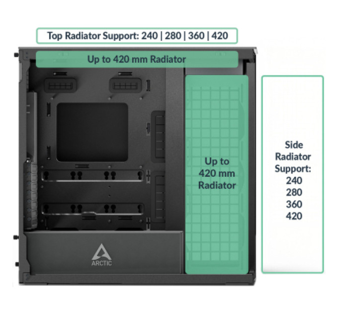 Arctic Корпус Arctic XTENDERVG B (ACPCC00019A)