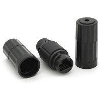 Зрощувач Voltronic 1+1 RJ45 UTP 5e 8P8C IP68, black (16628)