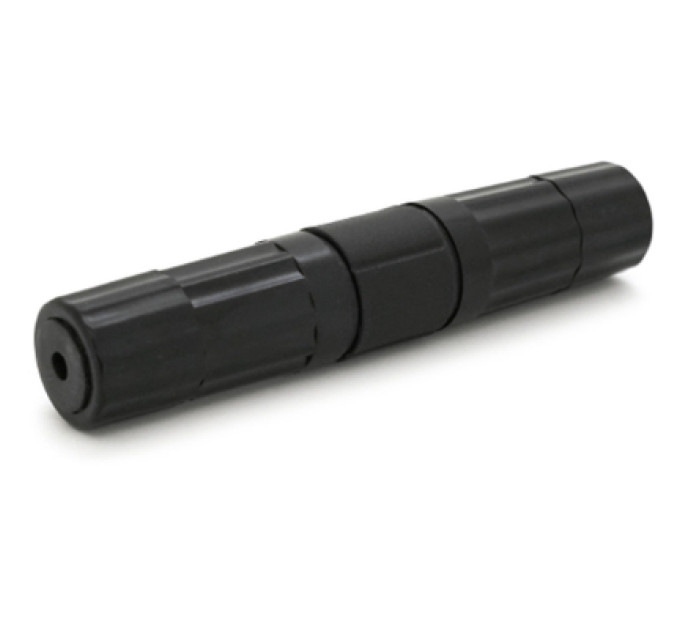 Voltronic Зрощувач Voltronic 1+1 RJ45 UTP 5e 8P8C IP68, black (16628)