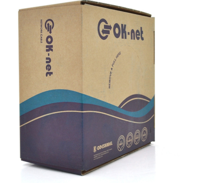 OK-Net Кабель мережевий OK-Net UTP 305м cat.5e зовнішній (U/UTP-cat.5Е) (КПП-ВП (100) 4*2*0,50)
