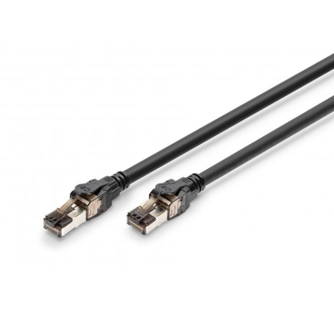 Digitus Патч-корд 0.5м, S/FTP, cat 8.1, AWG 24/7, LSZH, black Digitus (DK-1843-005)