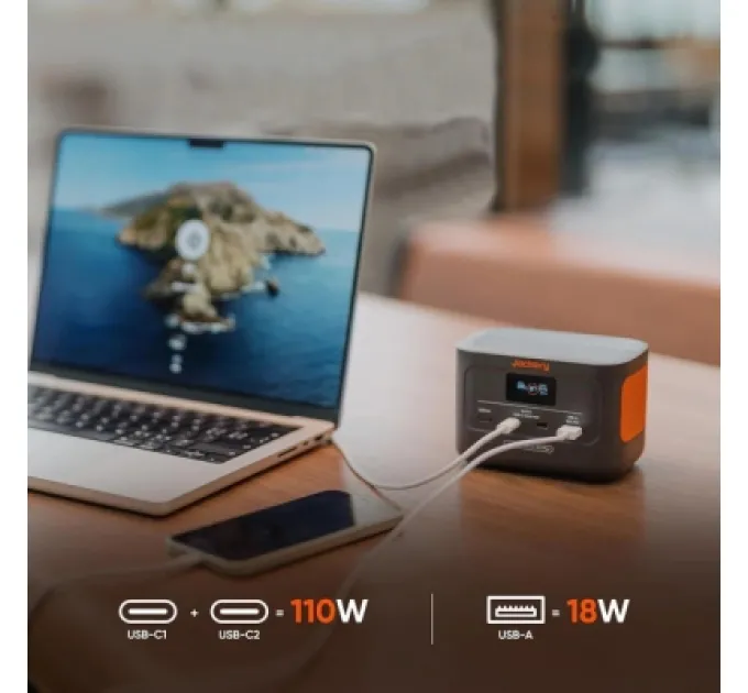 Зарядна станція Jackery Explorer 100 Plus 99.2Ah (Explorer-100PLS)