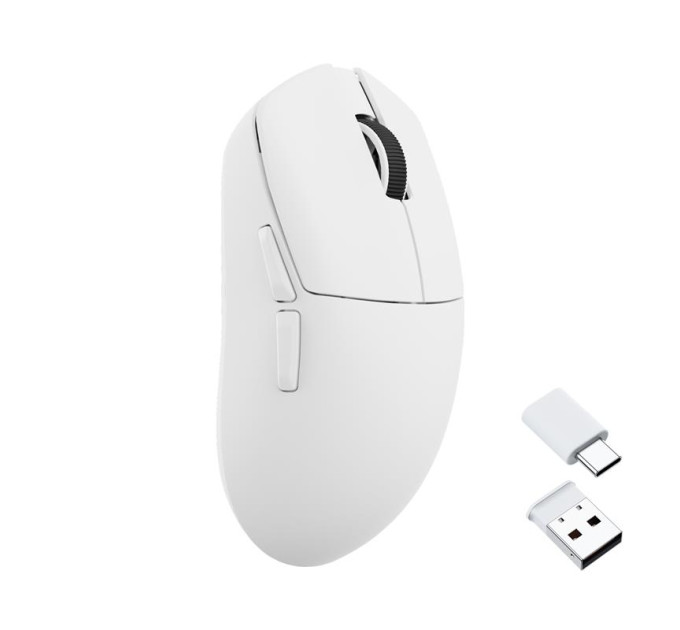 Lemokey Мишка Lemokey G1 USB-A/USB-C/Wireless 8K White (G1-A2)