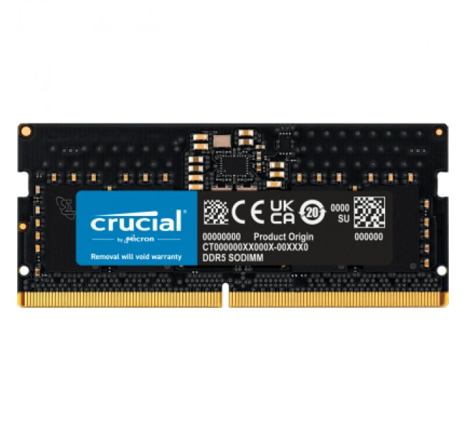Crucial Модуль пам'яті для ноутбука SoDIMM DDR5 8GB 4800 MHz Micron (CT8G48C40S5)