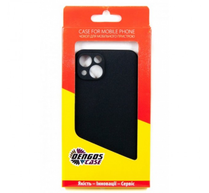 Чохол до мобільного телефона Dengos Carbon iPhone 13 black (DG-TPU-CRBN-132)