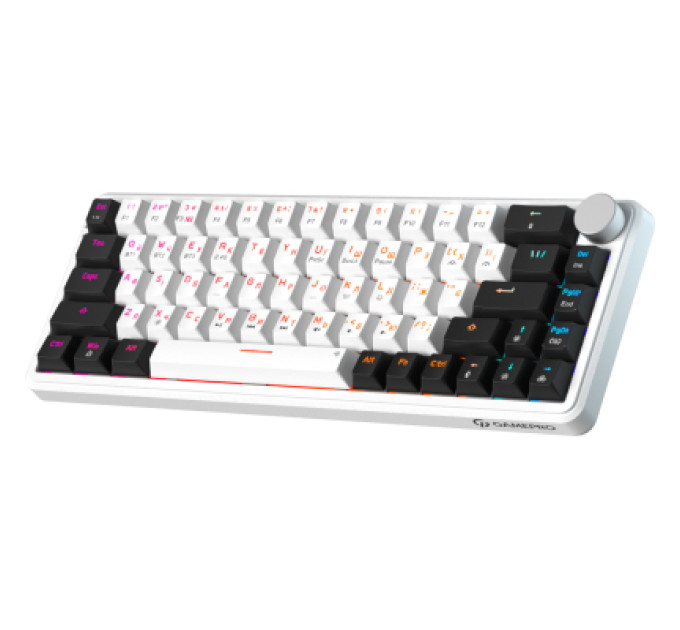 GamePro Клавіатура GamePro Asgard Valhalla MK210W Pro 65 RGB Wireless/Bluetooth/USB White (MK210W Pro)