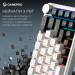 GamePro Клавіатура GamePro Asgard Valhalla MK210W Pro 65 RGB Wireless/Bluetooth/USB White (MK210W Pro)