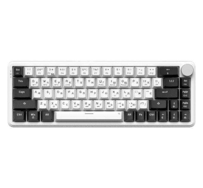 GamePro Клавіатура GamePro Asgard Valhalla MK210W Pro 65 RGB Wireless/Bluetooth/USB White (MK210W Pro)