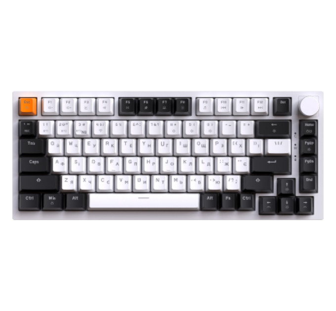 GamePro Клавіатура GamePro Asgard Valhalla MK160W Pro 75 RGB Wireless/Bluetooth/USB White (MK160W Pro)
