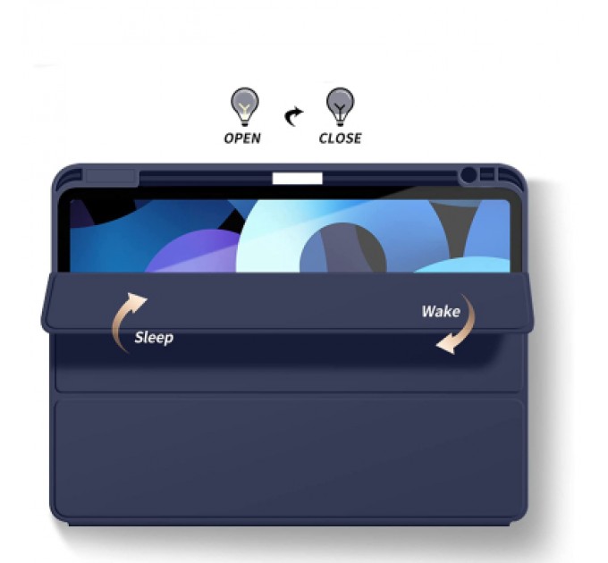 BeCover Чохол до планшета BeCover Tri Fold Soft TPU mount Apple Pencil Apple iPad Air 5 (2022) 10.9" Deep Blue (708454)
